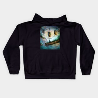 Digital art. Fantasy environment. Kids Hoodie